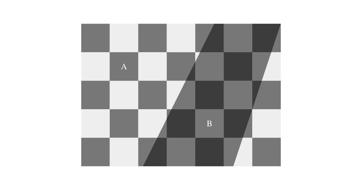 AとB、明るいマスはどっち？